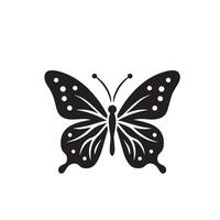 vlinder silhouet. vlinder logo. vlinder illustratie vector