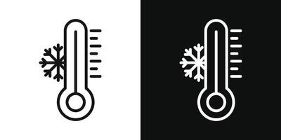 pictogram lage temperatuur vector