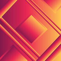 modern abstract achtergrond rood oranje helling kleur plein vorm abstract licht diagonaal achtergrond. vector
