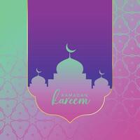 Ramadan kareem creatief wijnoogst groet achtergrond vector