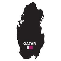 qatar kaart icoon vector