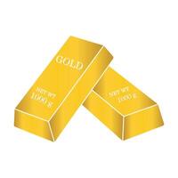 goud bar icoon vector