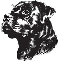 rottweiler hond clip art, rottweiler zwart vector