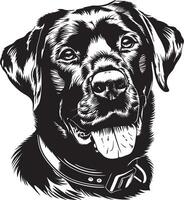 labrador retriever hond clip art, labrador retriever zwart vector