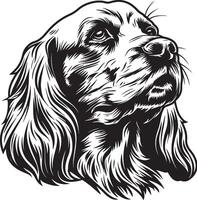 Engels cocker spaniel hond clip art, Engels cocker spaniel zwart vector