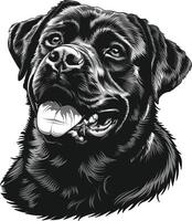 rottweiler hond clip art, rottweiler zwart vector