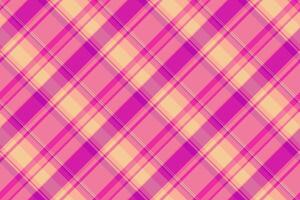 poster naadloos Schotse ruit controleren, hotel achtergrond plaid. mode structuur textiel patroon kleding stof in roze en rood kleuren. vector