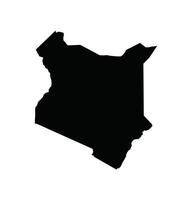 kaart van Kenia. Kenia kaart Aan wit achtergrond. vector