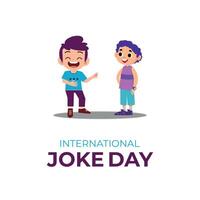 Internationale grap dag. juli 1. grap dag banier, poster. achtergrond. vlak illustratie. vlak ontwerp vector
