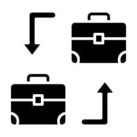 b2b marketing glyph-pictogram vector