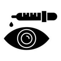 oogdruppels glyph icoon vector