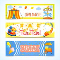 Carnaval-banners horizontaal vector