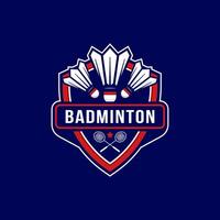 badminton logo insigne sjabloon vector