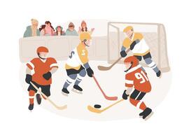 ijs hockey geïsoleerd concept illustratie. vector