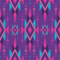 naadloos patroon etnisch abstract achtergrond ronde ikat patroongeometrisch kromme ontwerp voor mode kleren, textiel, inpakken, decoratie achtergrond. vector