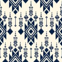 naadloos patroon etnisch abstract achtergrond ronde ikat patroongeometrisch kromme ontwerp voor mode kleren, textiel, inpakken, decoratie achtergrond. vector