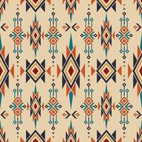 naadloos patroon etnisch abstract achtergrond ronde ikat patroongeometrisch kromme ontwerp voor mode kleren, textiel, inpakken, decoratie achtergrond. vector