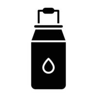 melk emmer glyph icon vector