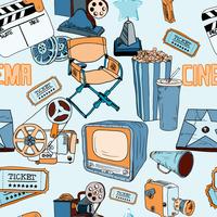 doodles cinema color seamless_similars vector