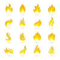 Fire Flames-pictogrammen