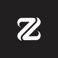 brief zl curves strepen plak logo vector