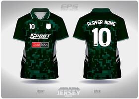 eps Jersey sport- overhemd .groente digitaal leger patroon ontwerp, illustratie, textiel achtergrond voor v-hals poloshirt, Amerikaans voetbal Jersey poloshirt vector