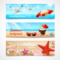 Zomervakantie labels vector