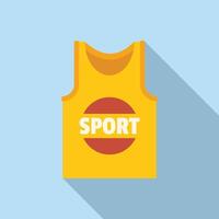 sport tank top icoon Aan blauw achtergrond vector