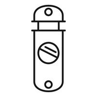 USB flash rit illustratie met verbod teken vector