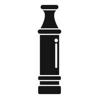 zwart silhouet van schaak bisschop stuk vector