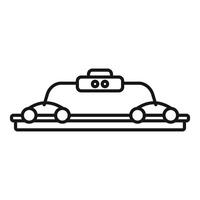 bumper auto's lijn icoon illustratie vector