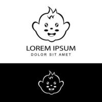 baby logo sjabloon ontwerp vector in geïsoleerde witte achtergrond voor baby winkel