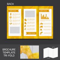 Brochure-sjabloon tri-fold vector
