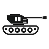 zwart silhouet van leger tank vector