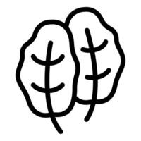 zwart en wit illustratie van hersenen vector