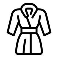 schets icoon van een badjas vector