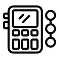 credit kaart betaling terminal icoon vector