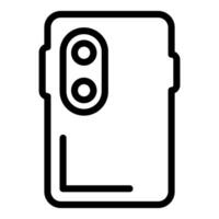 smartphone camera icoon schets illustratie vector