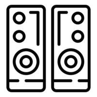 lijn kunst stereo luidsprekers illustratie vector