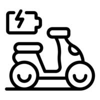 elektrisch scooter lijn icoon illustratie vector