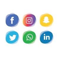 sociale media plat pictogrammen technologie, netwerk. achtergrond groep smiley face verkoop. delen, zoals, vectorillustratie twitter, youtube, whatsapp, snapchat, facebook, instagram, tiktok, tok vector