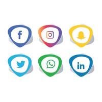 sociale media plat pictogrammen technologie, netwerk. achtergrond groep smiley face verkoop. delen, zoals, vectorillustratie twitter, youtube, whatsapp, snapchat, facebook, instagram, tiktok, tok vector