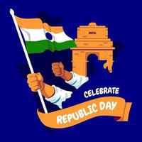 india republiek dag concept vector