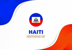 Haïti Onafhankelijkheidsdag poster voor viering op 1 januari st. vector