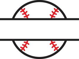 honkbal of softbal monogram vector