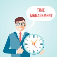 Tijd management poster vector