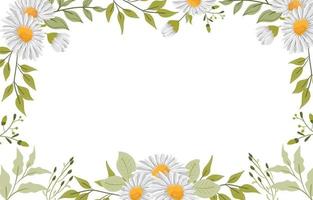 witte bloemen achtergrond vector