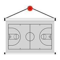 basketbalveld concepten vector