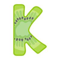 letter k concepten vector