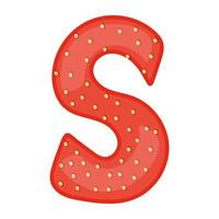 letter s concepten vector